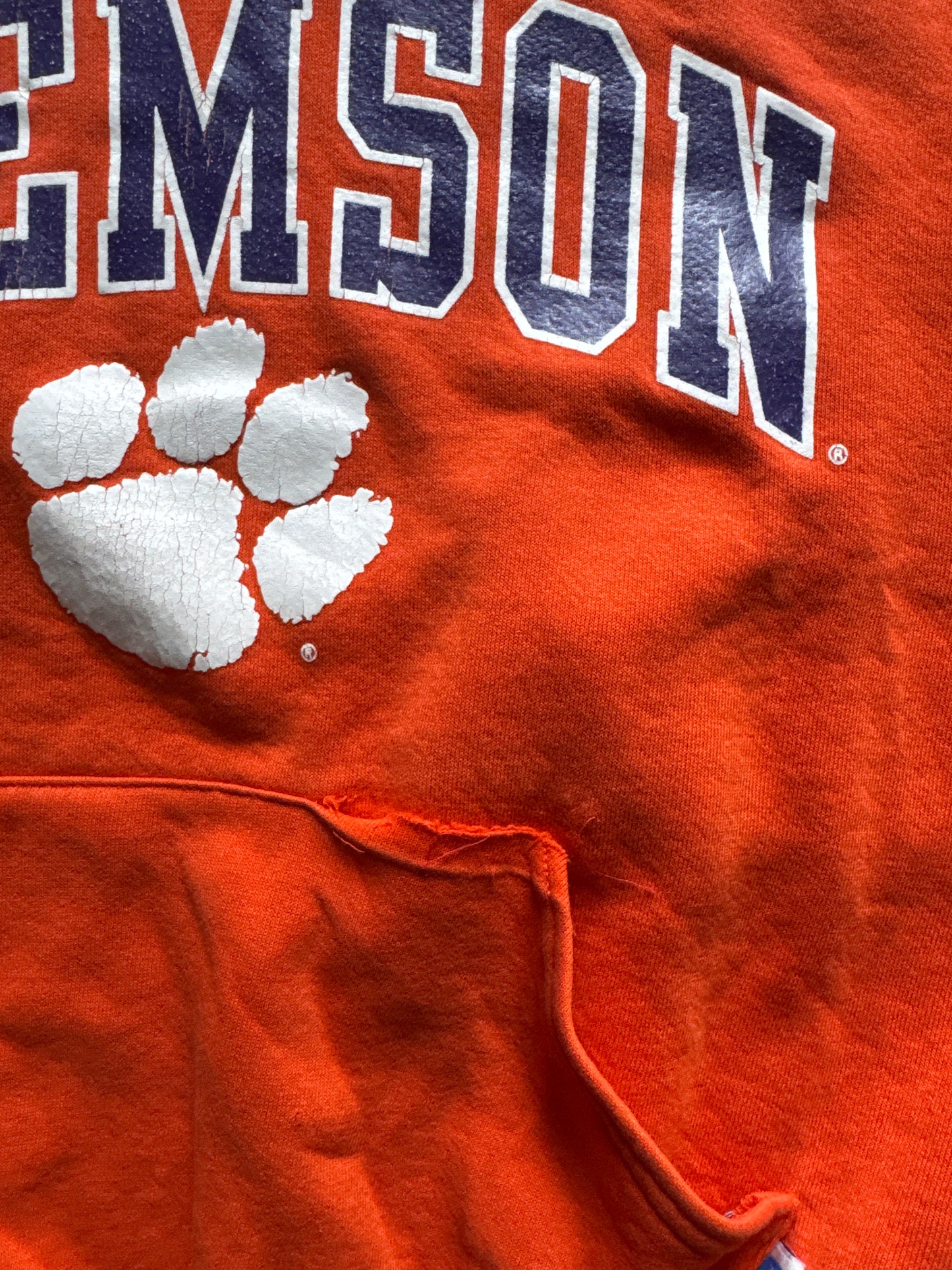 Vintage Russell Athletic University Of Clemson Tigers Hoodie