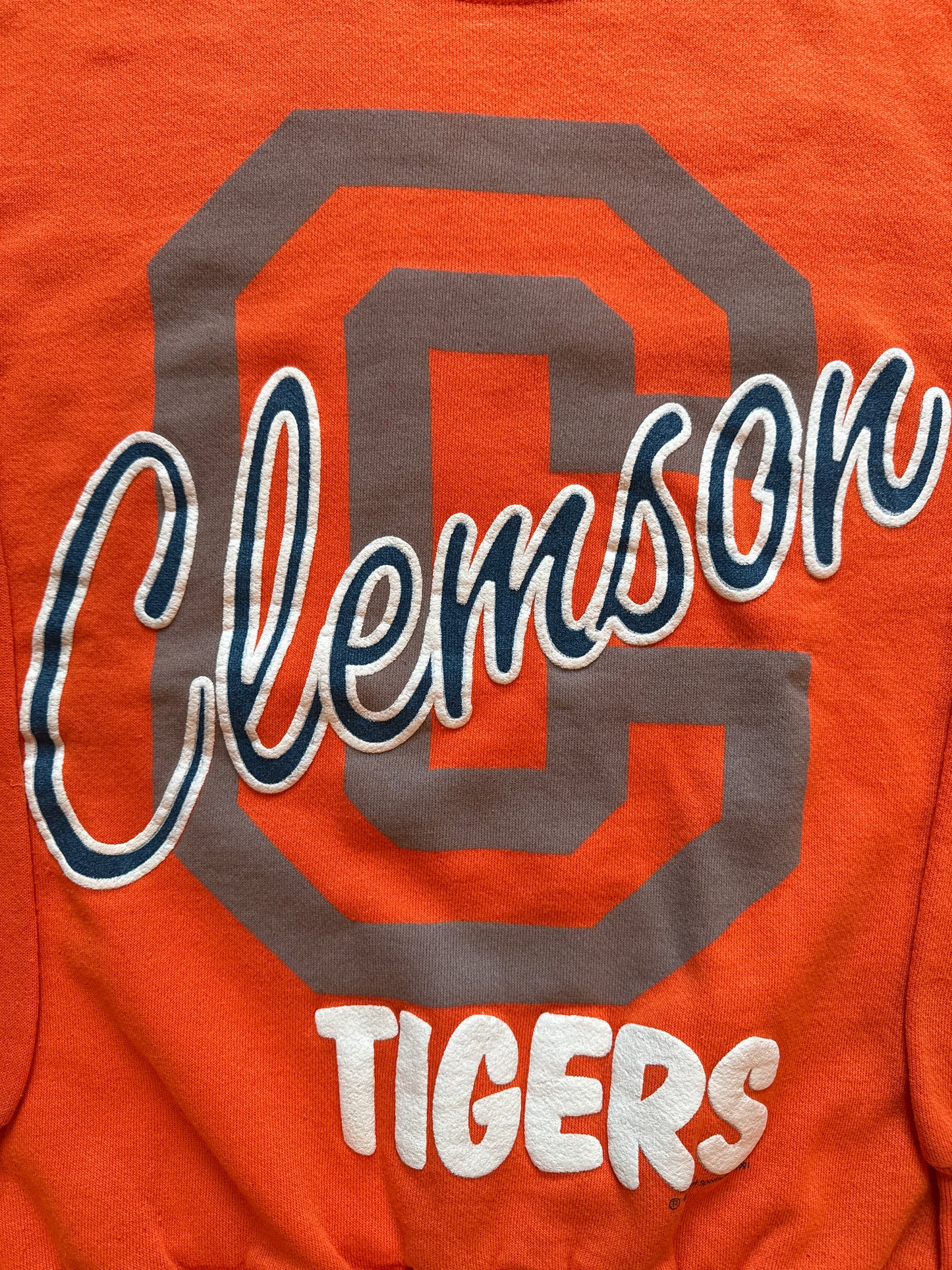 Vintage 1991 Ebert Sportswear University Of Clemson Tigers Sweatshirt