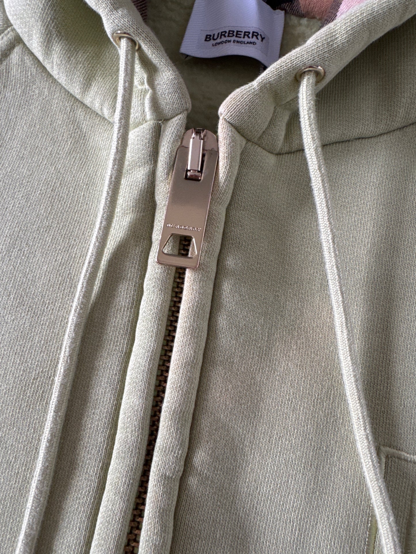 Burberry Women’s Letter Graphic Cotton Blend Zip Hoodie