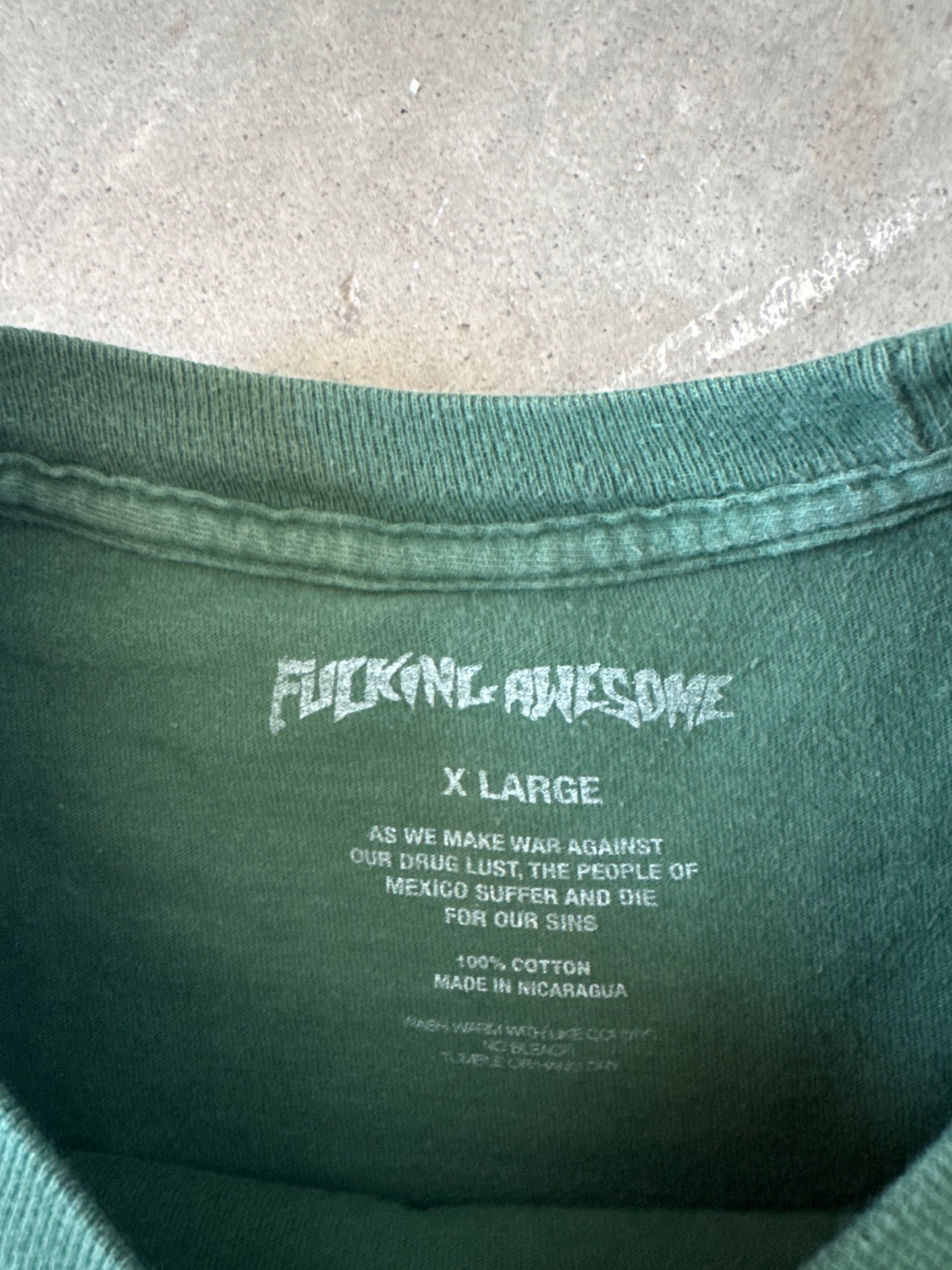 Fucking Awesome Santana Forest Green Tee