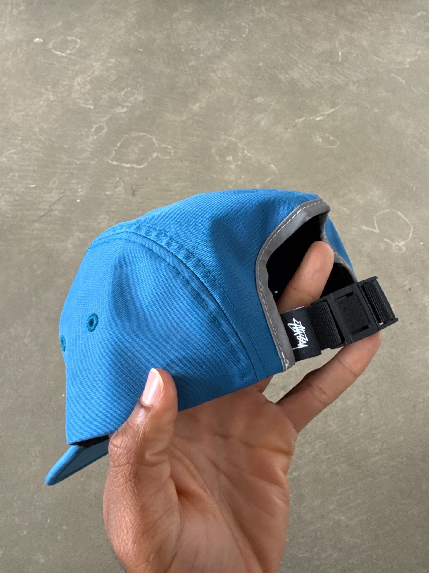 Stussy 5-Panel Blue Strap-Back Hat