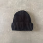 Supreme Classic Logo Chunky Ribbed Black Beanie