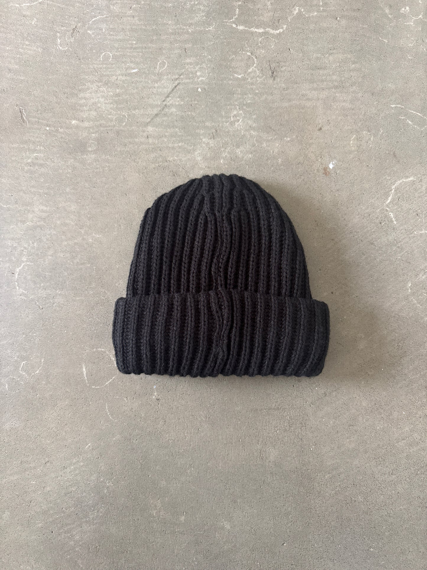 Supreme Classic Logo Chunky Ribbed Black Beanie