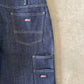 Vintage Dickies Baggy Dark Denim Jean Shorts