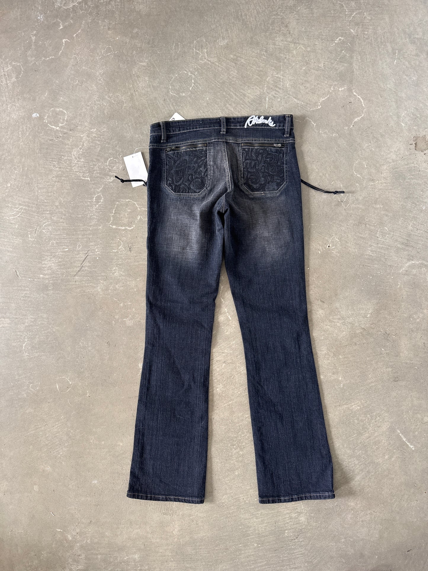 Vintage Y2K Women’s Akdmks Akademiks Low Rise Bootcut Zip Denim Jeans