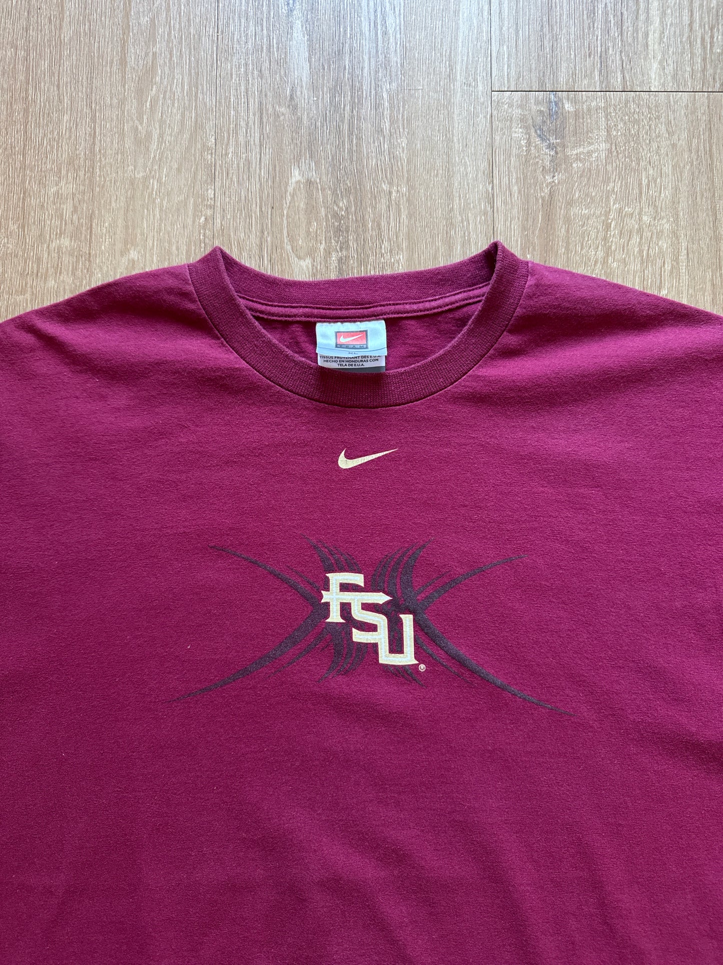 Vintage Nike Florida State University Seminoles Center Swoosh Logo Tee