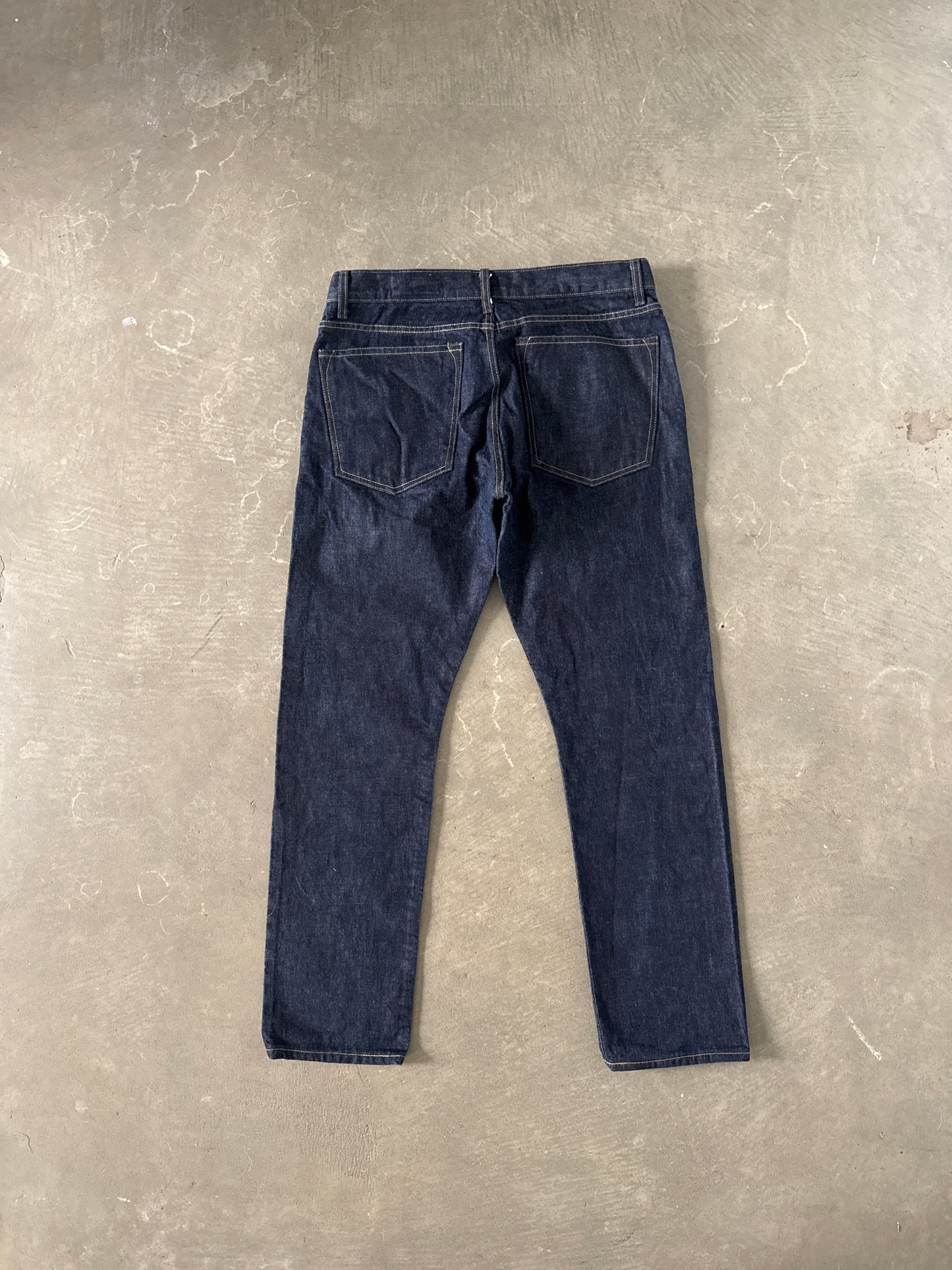 Imogene And Willie Dark Washed Straight Fit Selvage Denim Jeans