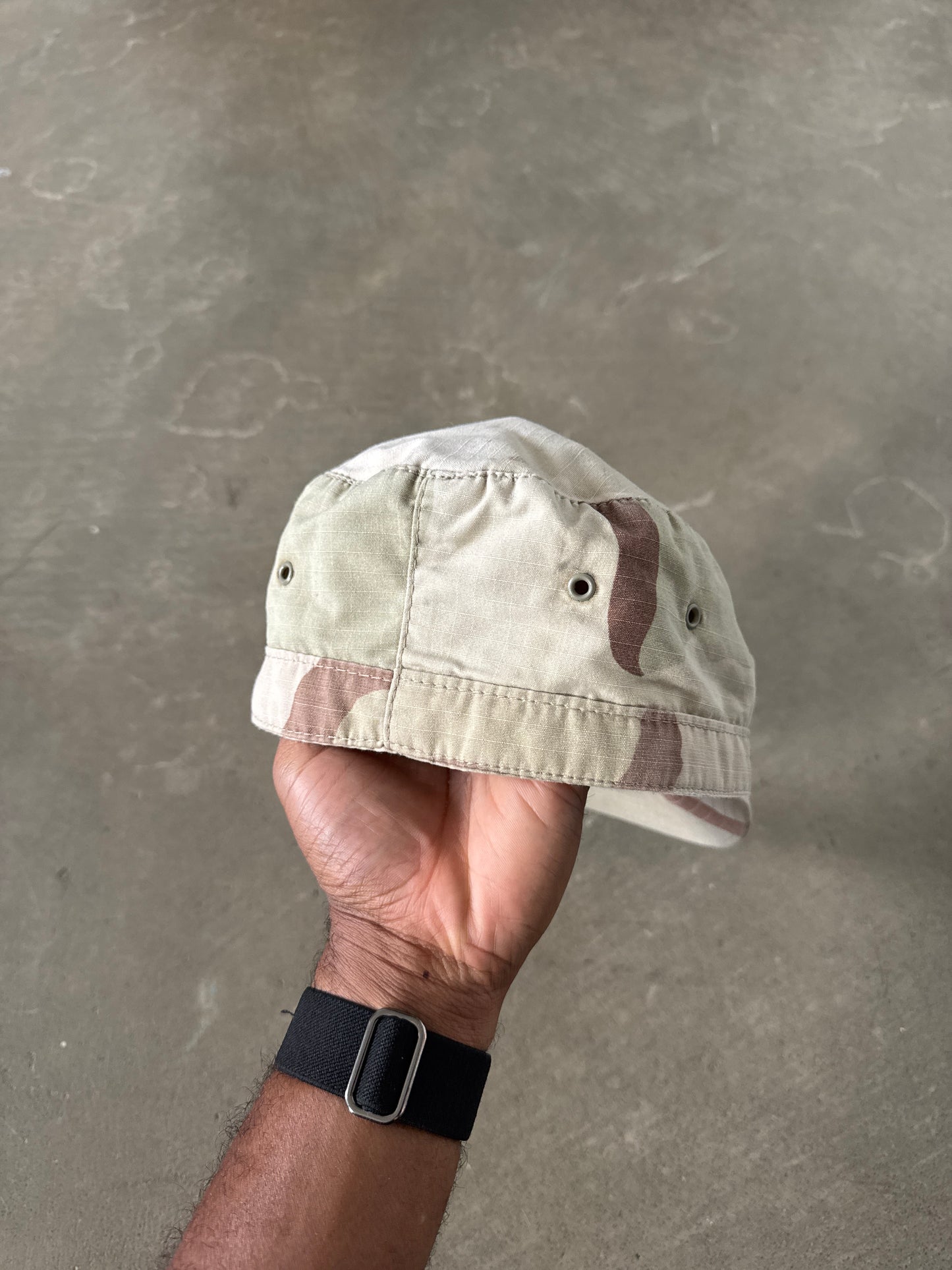 Vintage US Military BDU Combat Patrol Sunfaded Cadet Cap Hat