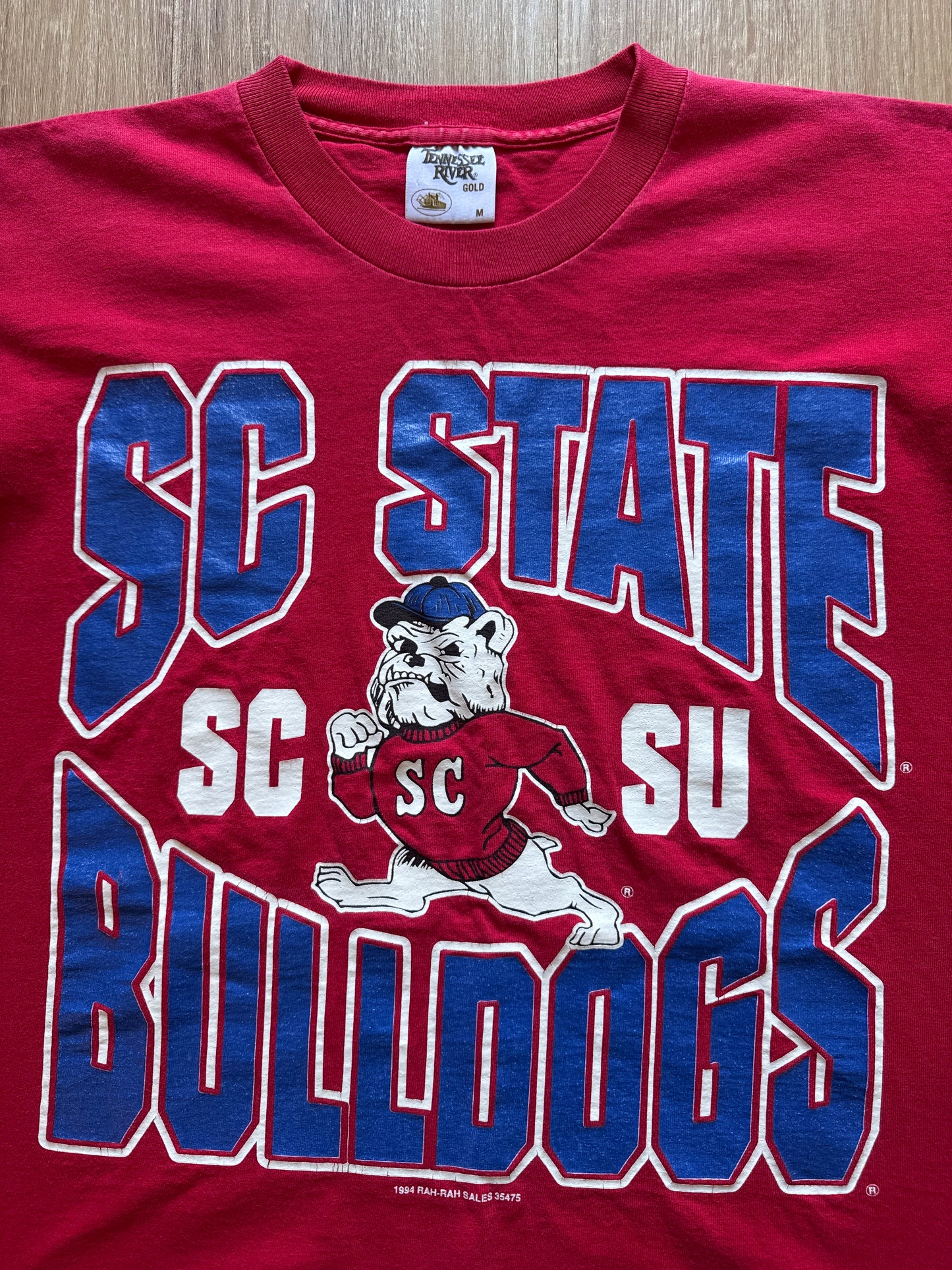 Vintage 1994 Tennessee River South Carolina State University Bulldogs Tee