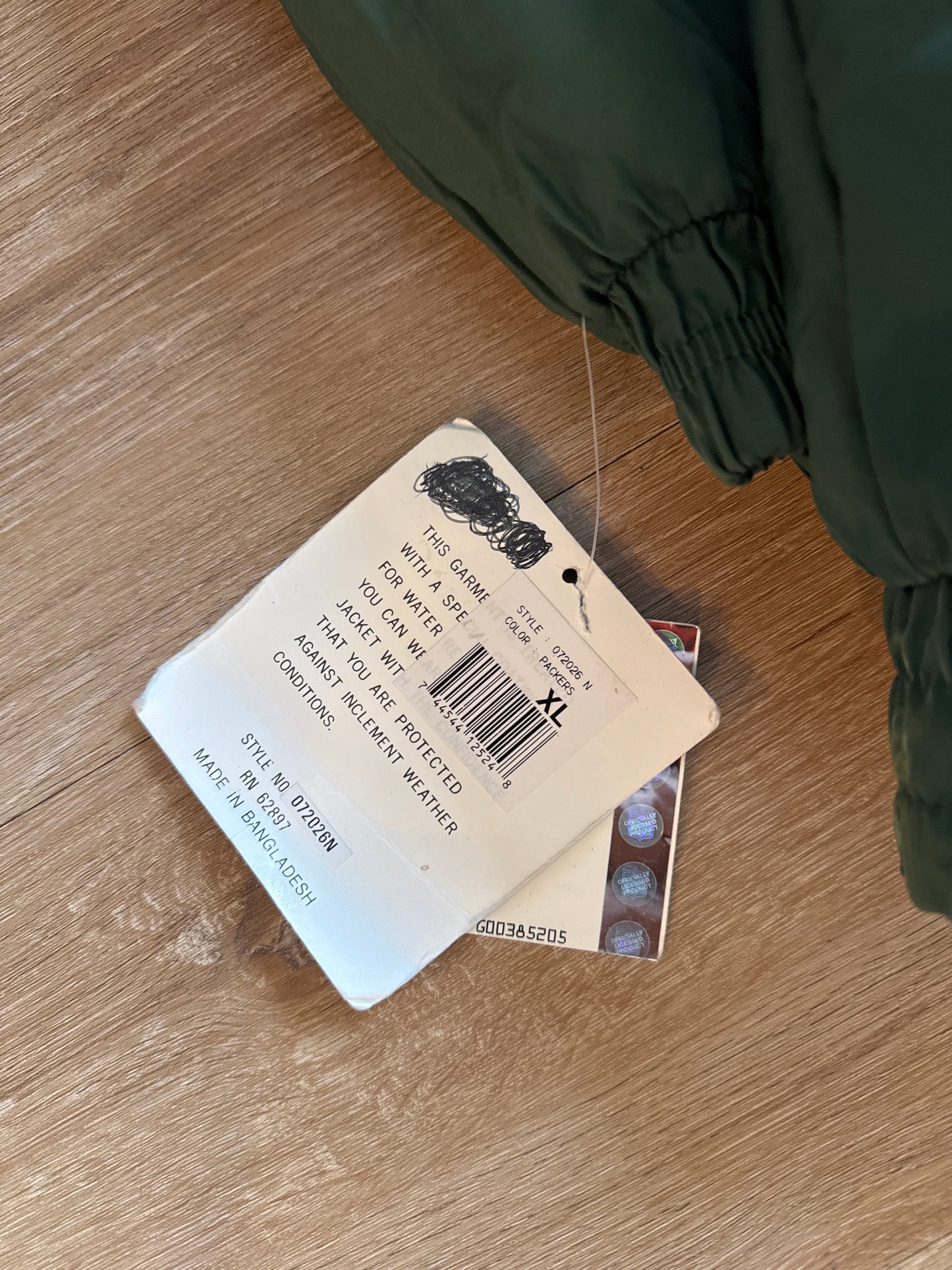 Vintage 90s Gameday Green Bay Packers Puffer Jacket