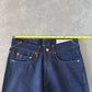 Evisu Embroidered Japanese Green Dog Art Salvage Denim Jeans