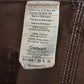 Vintage Carhartt Faded Distressed Brown Dungaree Fit Carpenter Pants