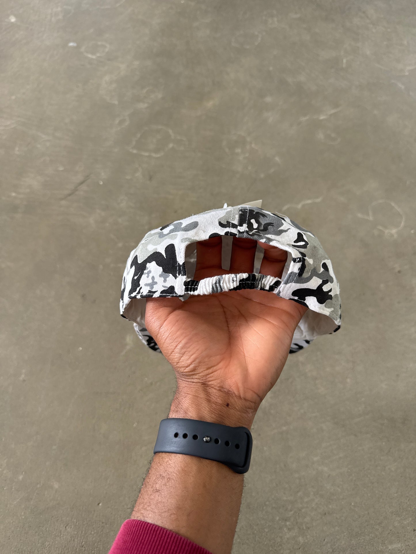 Vintage Cow Moo Flage Camo 6 Panel Elastic Adjustable Hat