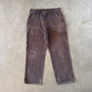 Vintage Carhartt Faded Brown Double Knee Carpenter Pants