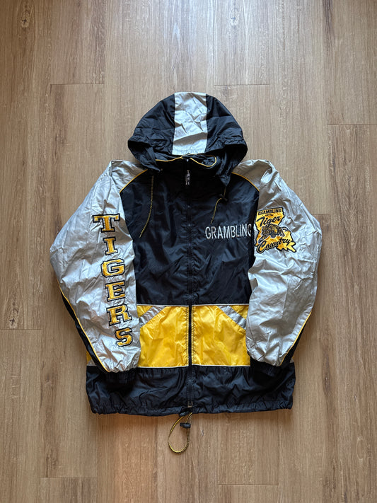 Vintage 90s Tank Grambling State University Tiger Country Winbreaker Zip Up HBCU Jacket