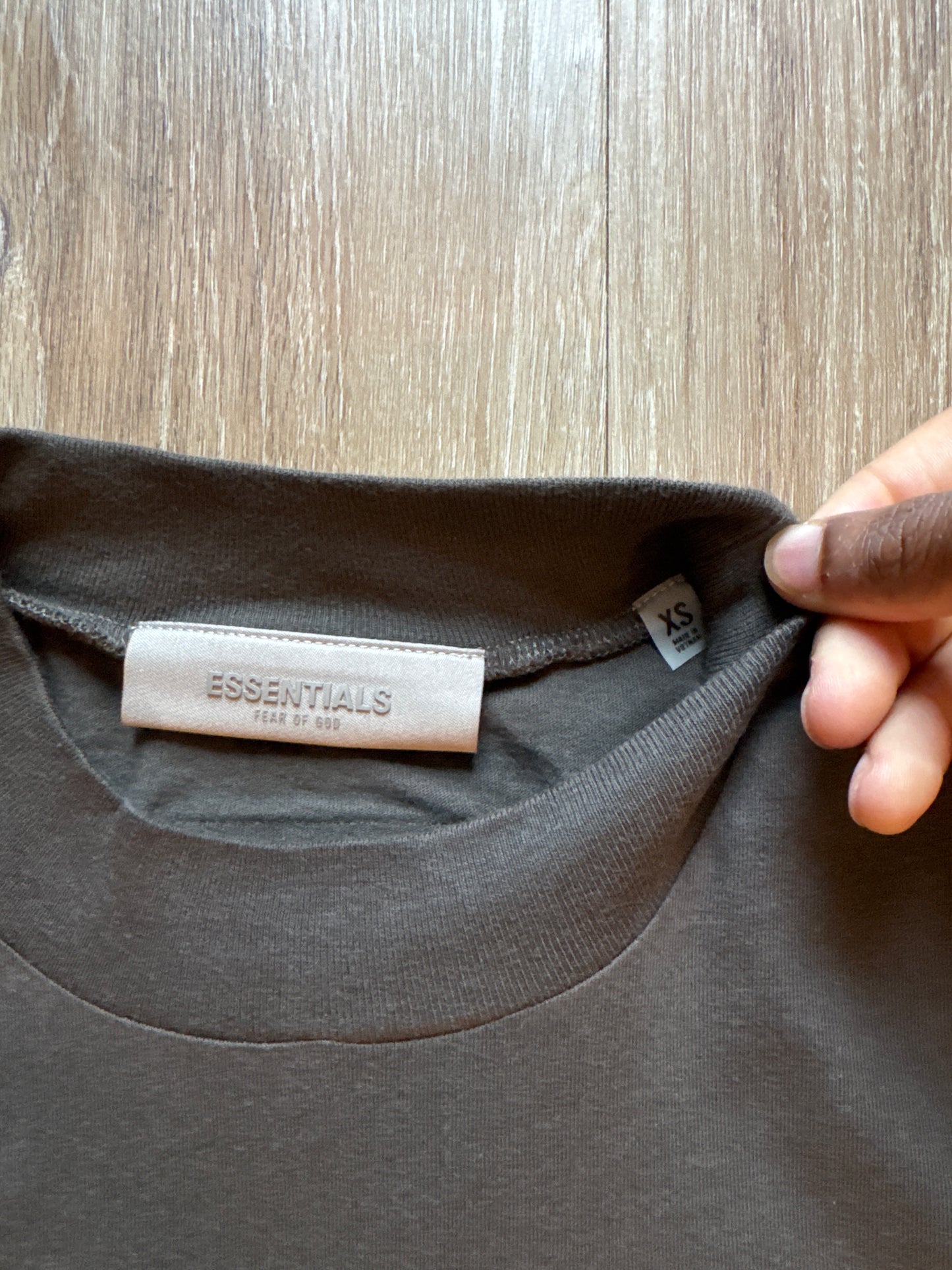 Fear Of God Essentials SS Off Black Tee