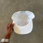 Supreme Metallic Logo Corduroy 5-Panel White Snapback Hat