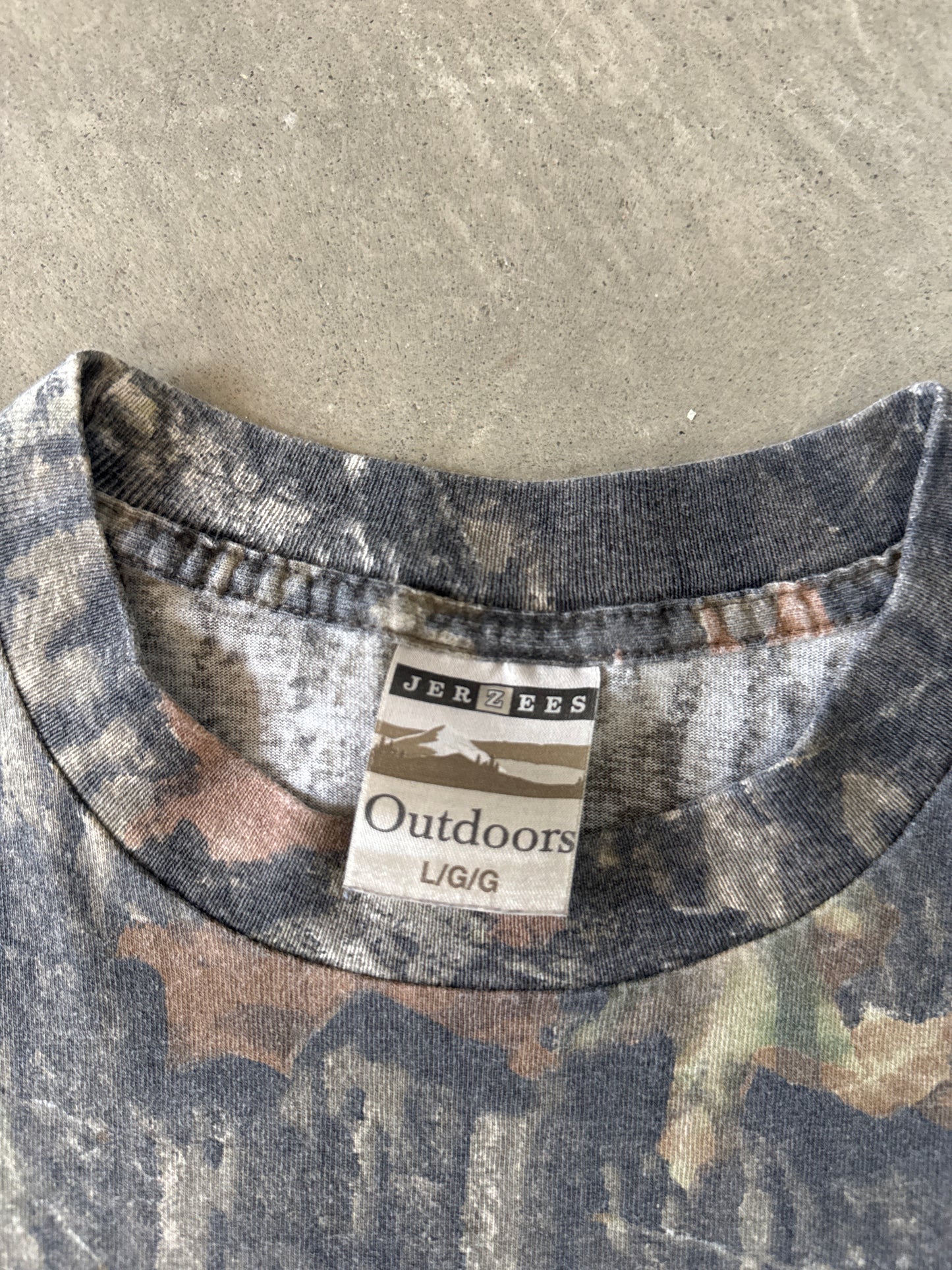Vintage Mossy Oak Forest Camo Pocket Long Sleeve