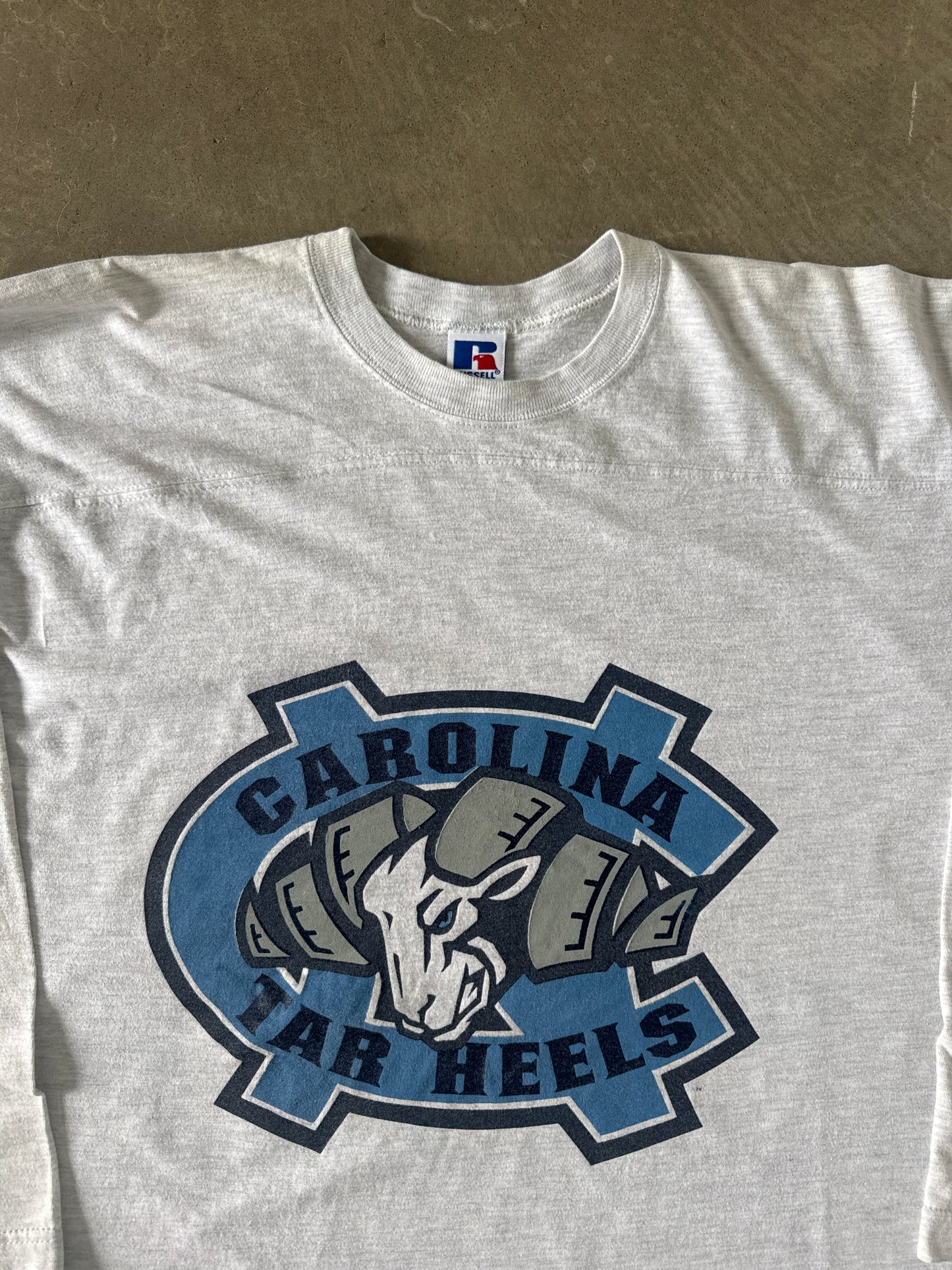 Vintage 90s Russell Athletic North Carolina Tarheels Raglan Long Sleeve