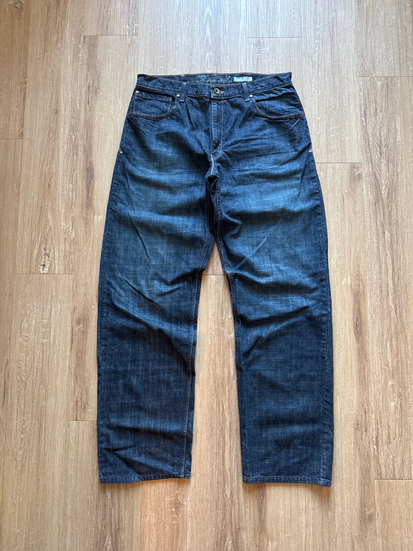 Vintage Levi’s Silver Tab Baggy Dark Blue Denim Jeans