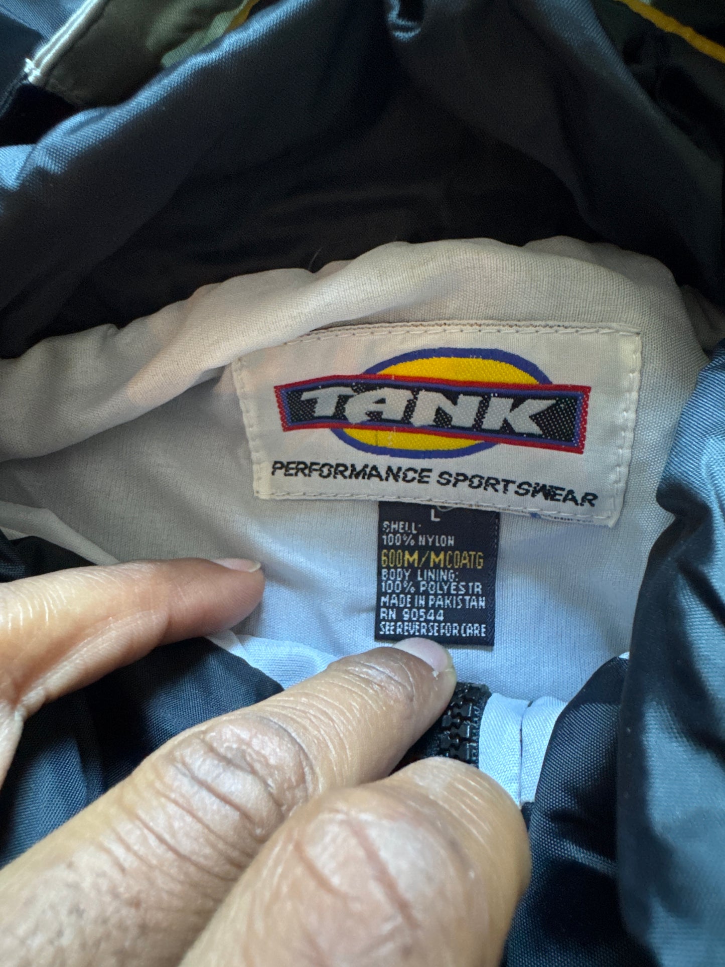 Vintage 90s Tank Grambling State University Tiger Country Winbreaker Zip Up HBCU Jacket