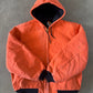 Vintage Carhartt Blaze Orange Active Hooded Work Jacket