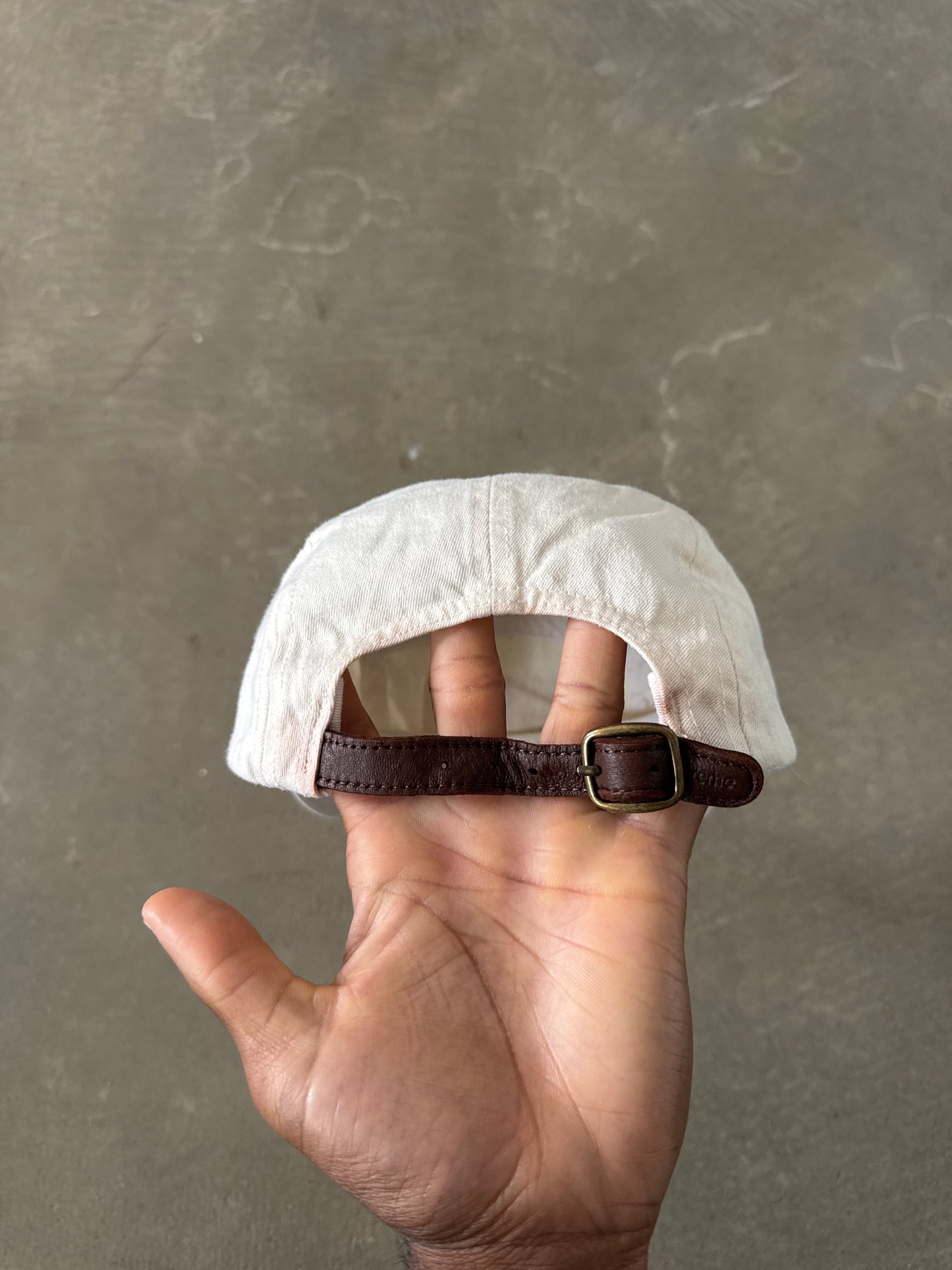 Supreme Washed Chino Twill Natural Camp Cap