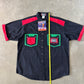 Vintage 90s Exhaust Malcolm X Embroidered Button Up Shirt
