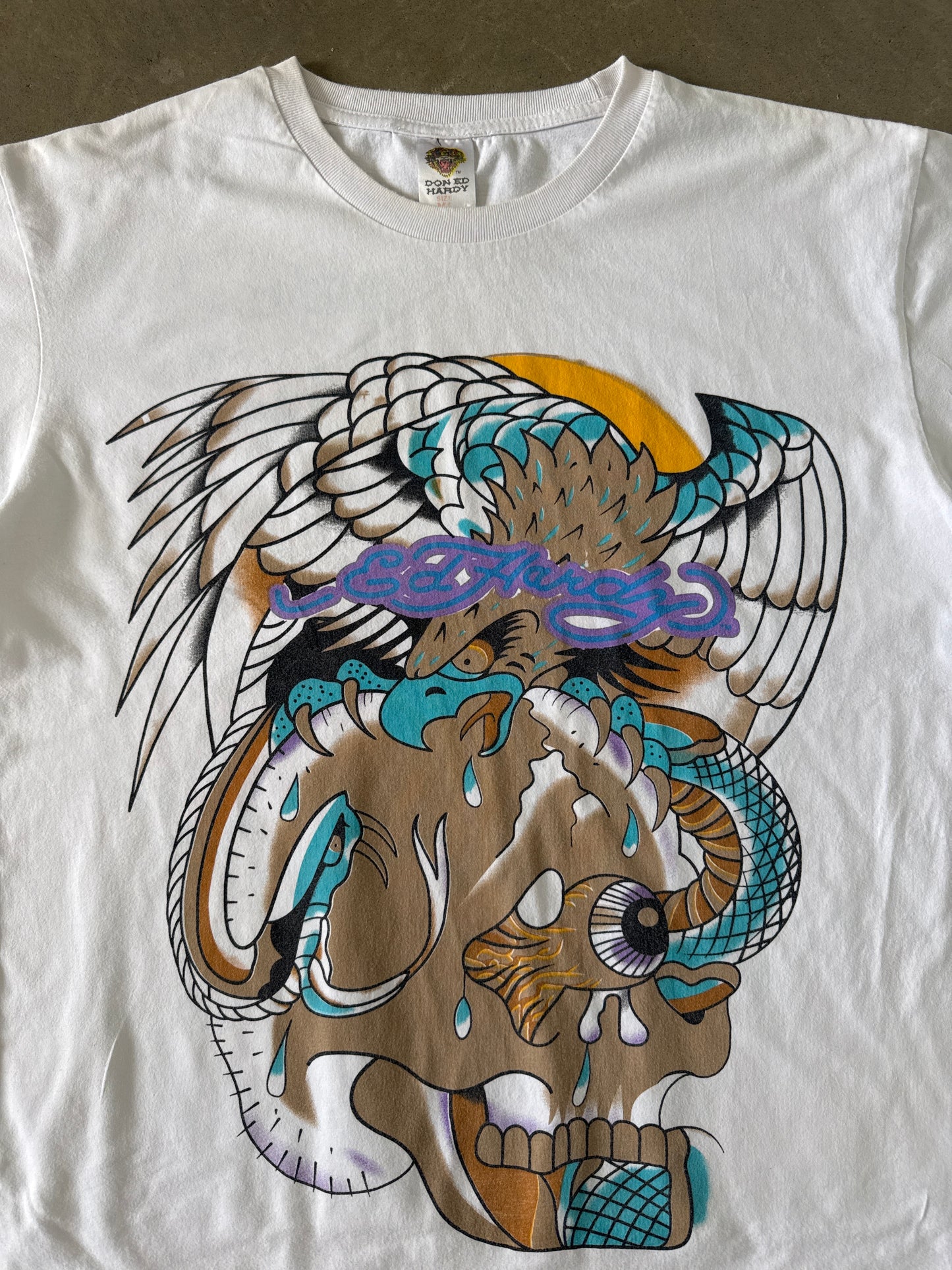 Y2K Ed Hardy Skull Snake Eagle Tee