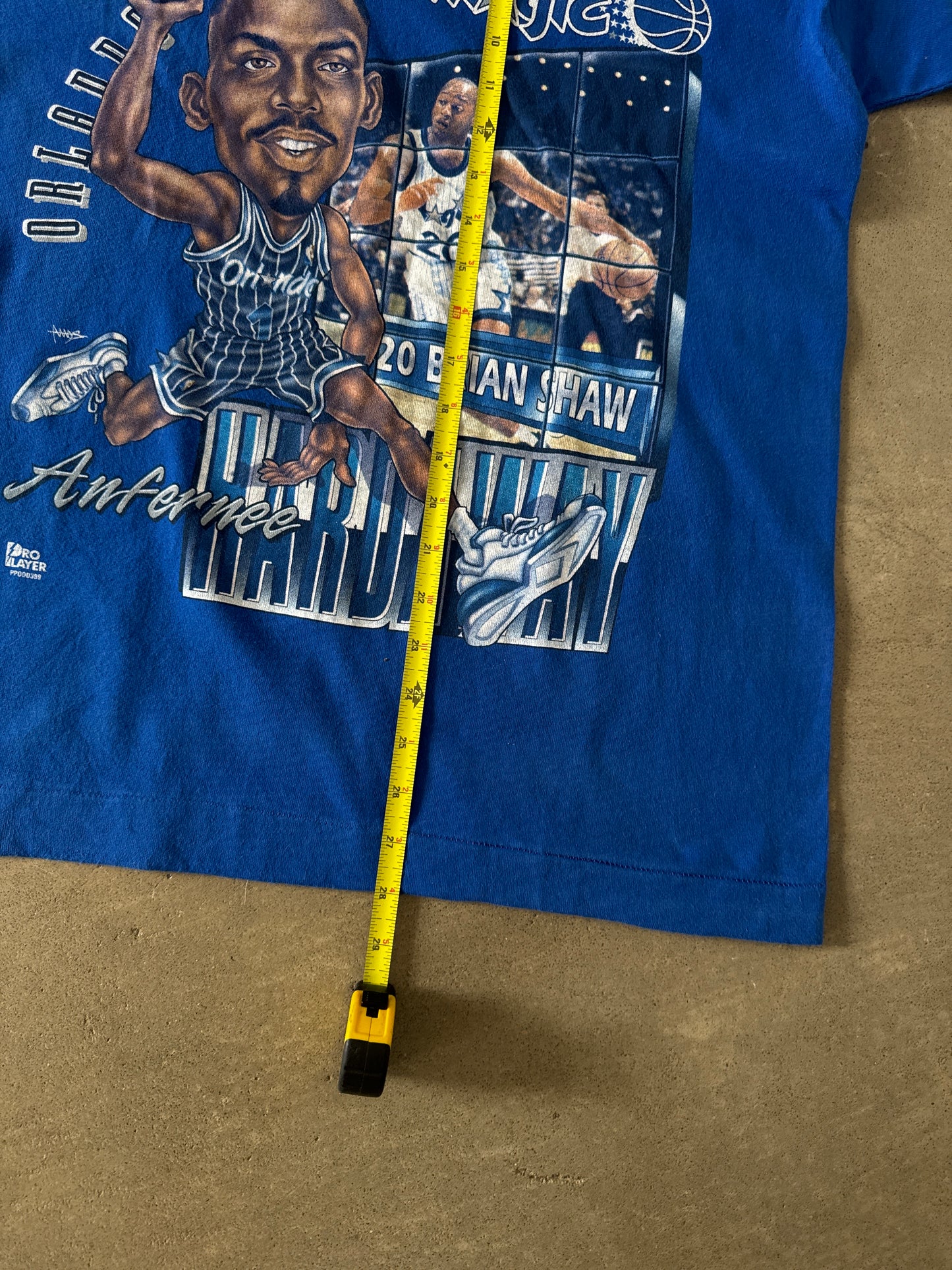Vintage 90s Pro Player Orlando Magic Penny Anfernee Hardaway Brian Shaw Tee