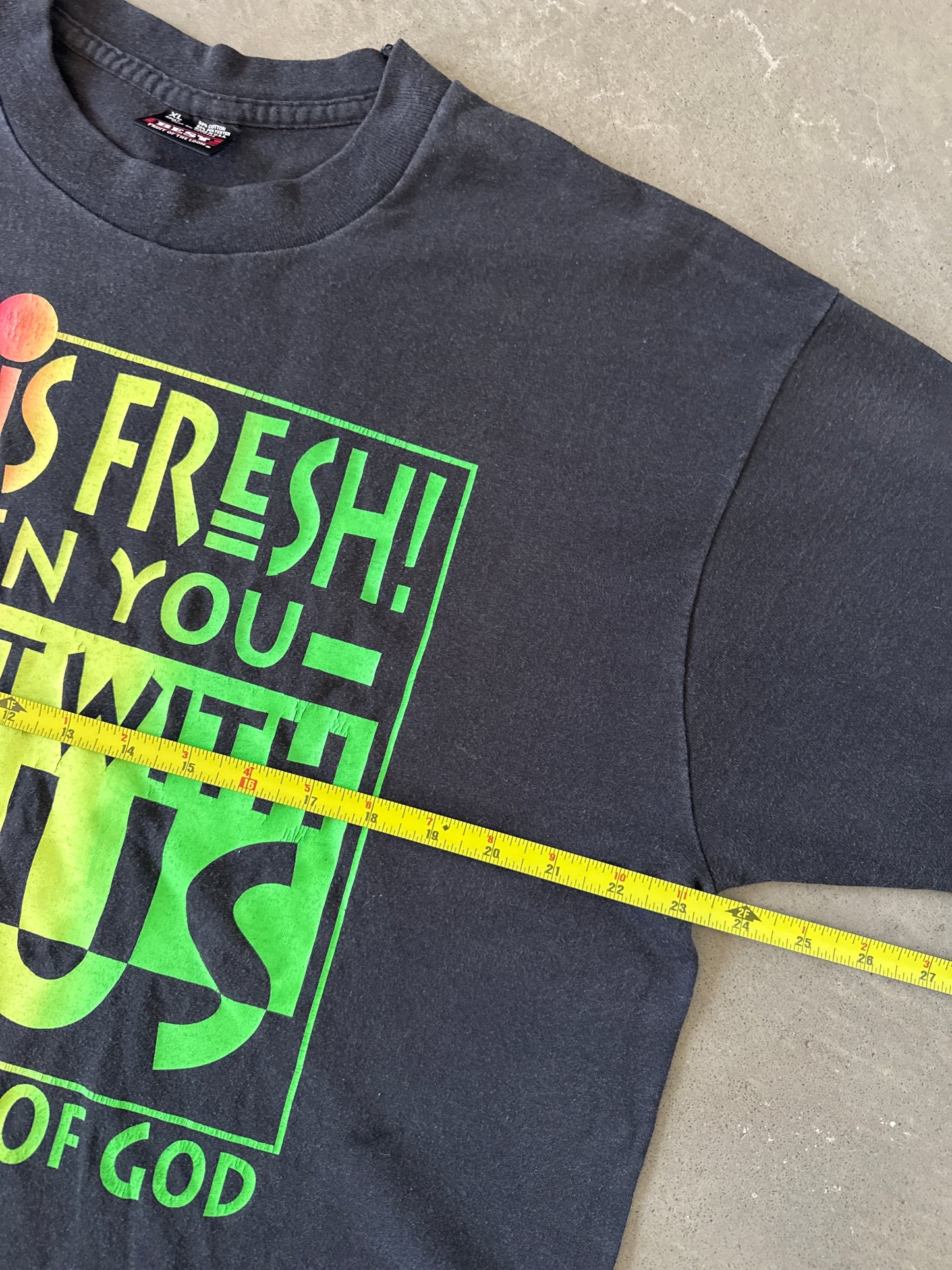 Vintage 90s Life Is Fresh When You Live It With Jesus Tee