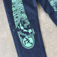Evisu Green Dog Japanese Art Selvedge Denim Jeans