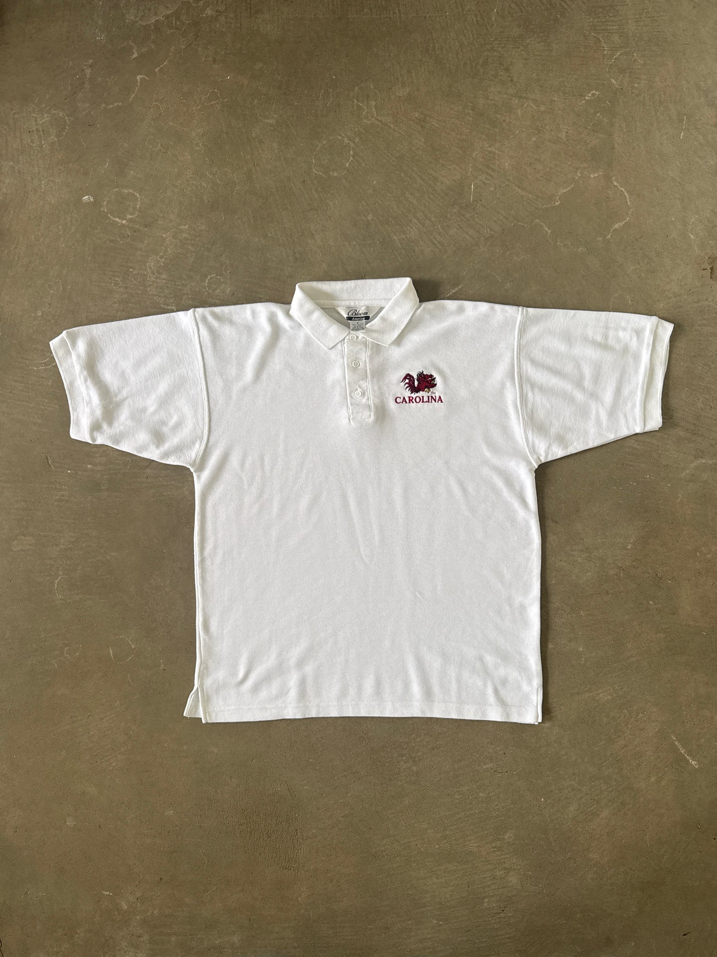 Vintage University Of South Carolina Gamecocks Embroidered Logo Polo Shirt