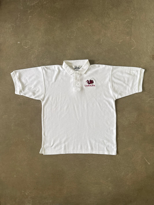 Vintage University Of South Carolina Gamecocks Embroidered Logo Polo Shirt