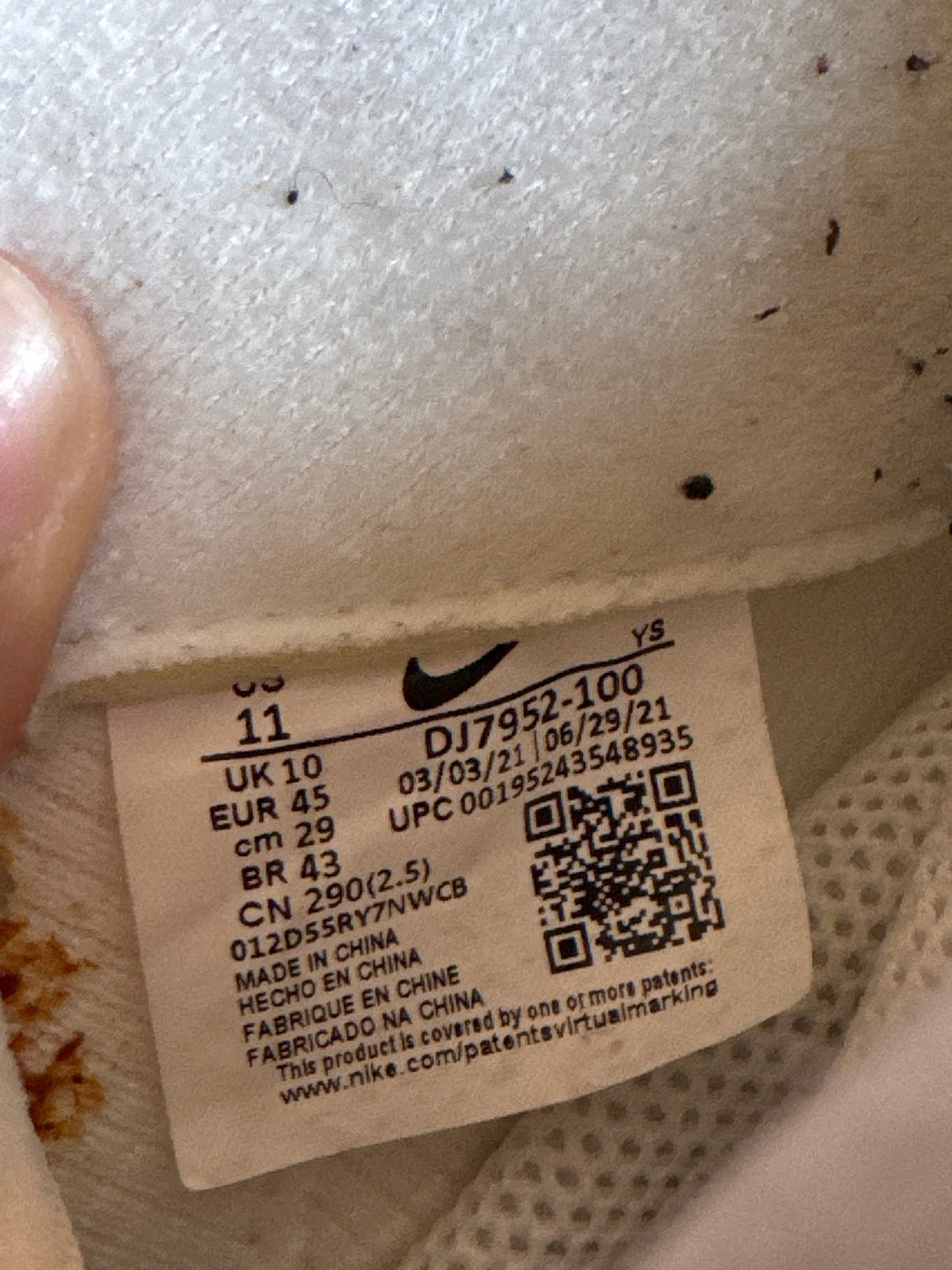 Nike Air Foamposite One Comme des Garçons Homme Plus White