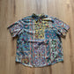 Vintage Polo Ralph Lauren Floral Psychedelic All Over Print Pocket Quater Button Up Short