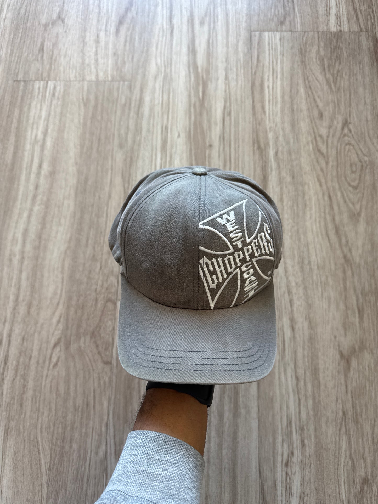 Vintage West Coast Choppers Long Beach California Fitted Hat