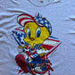 Vintage 1995 Warner Bros Tweety Bird USA Flag Tee