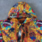 Vintage Y2K Ablanche Skull Artistry All Over Print Hooded Zip Up