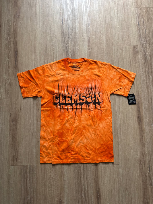 The Mountain University Of Clemson Tigers Tie Dye Tee