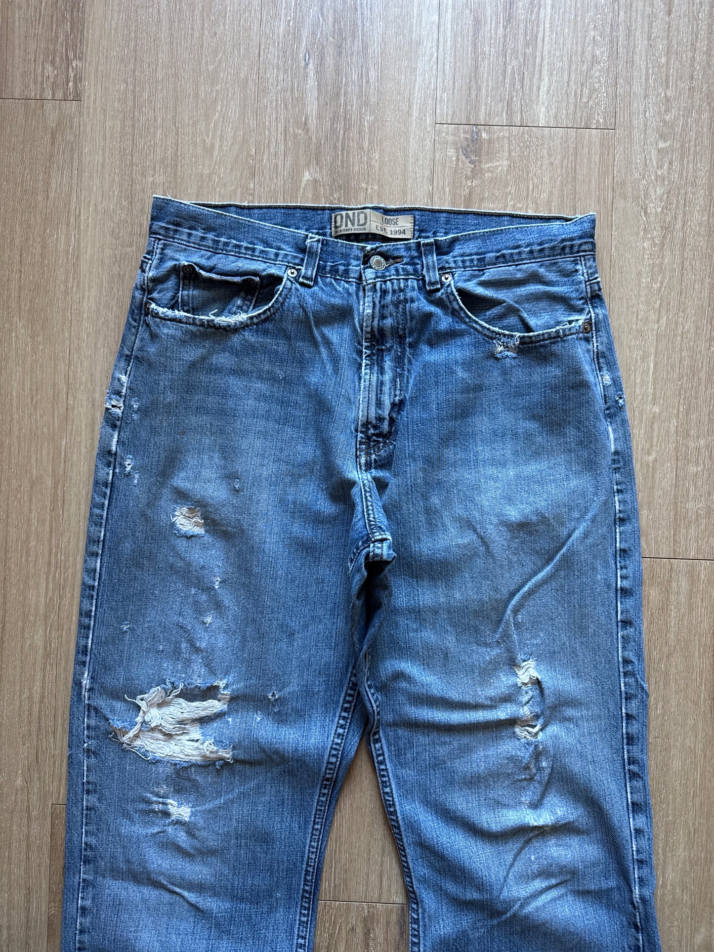 Vintage Old Navy Denim Distressed Denim Jeans