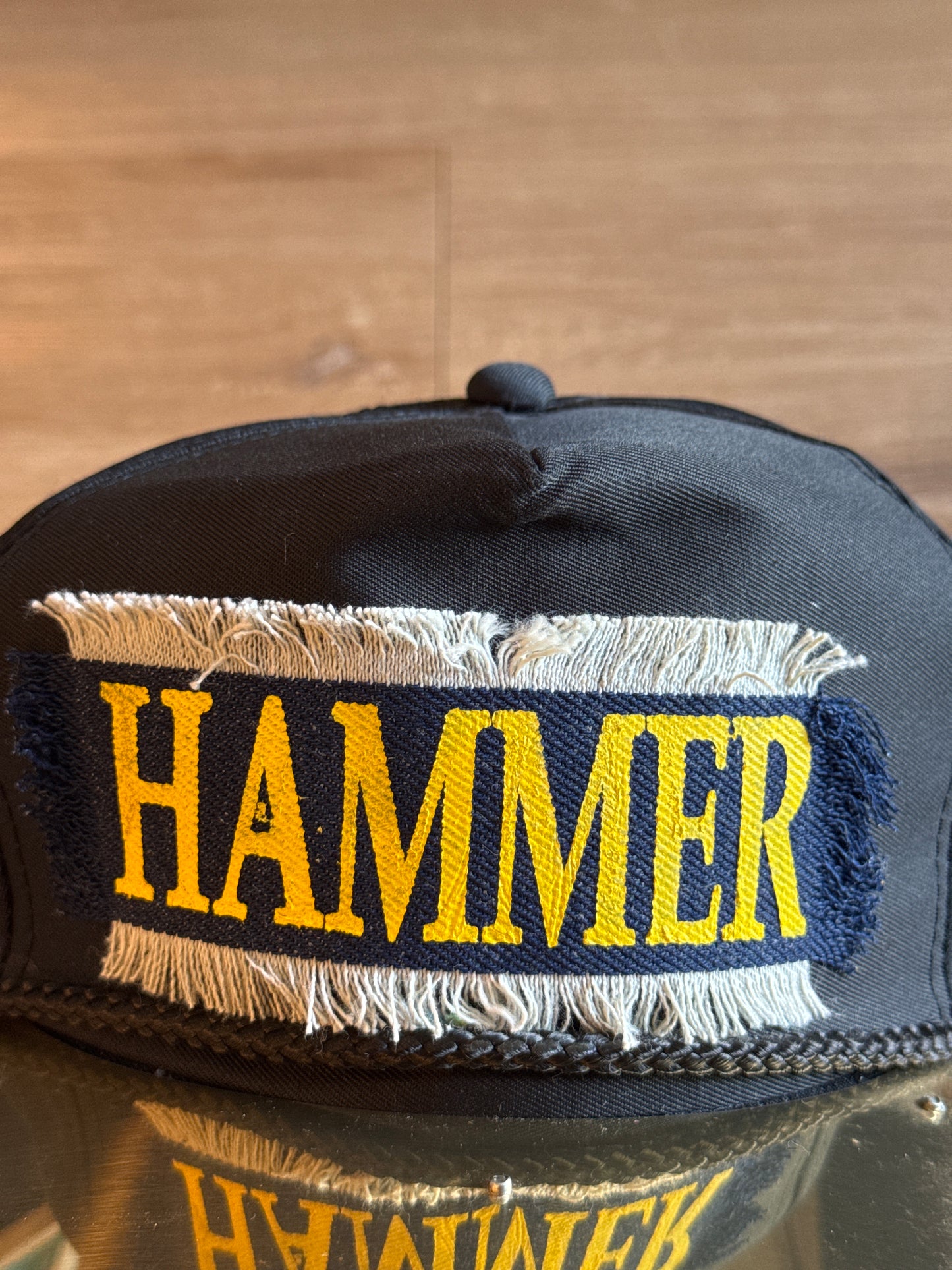 Vintage MC Hammer Metal Plate Snap Back Hat