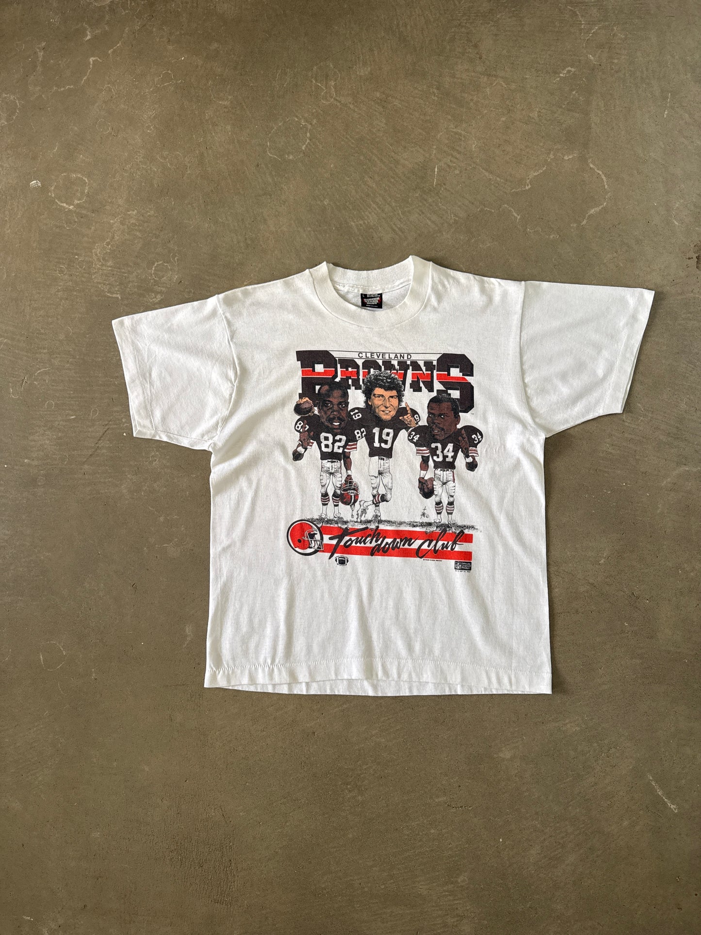 Vintage 1987 Salem Sportswear Cleveland Browns Touchdown Club Tee