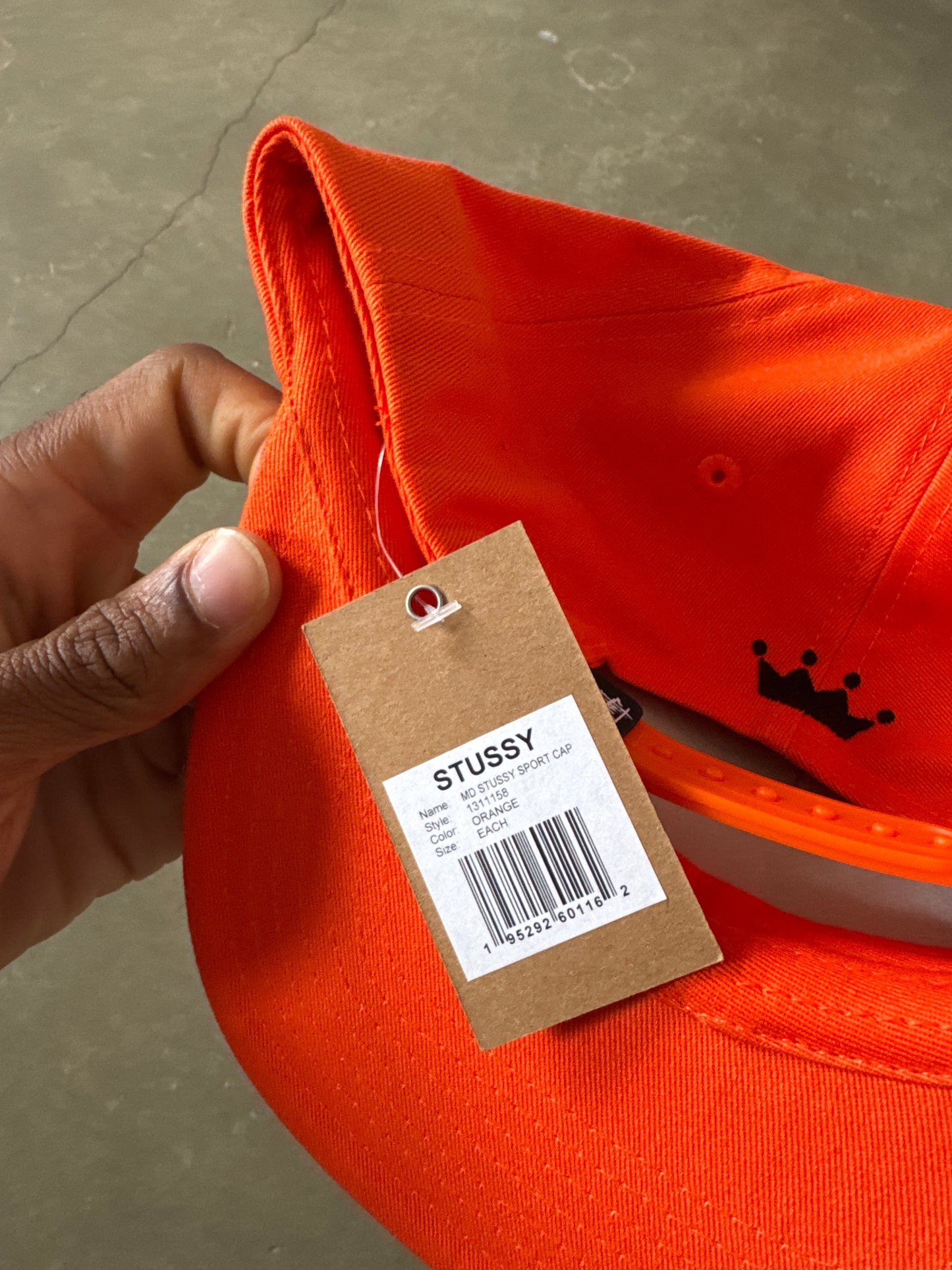 Stussy Mid-Depth Sport Orange Snapback Hat (FW24)