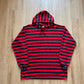 Vintage 90s Arsenio Red Black Stripe Fleece Fresh Prince Hoodie