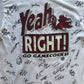 Vintage 1995 University Of South Carolina Gamecocks All Men Are Equal Autograph Tee