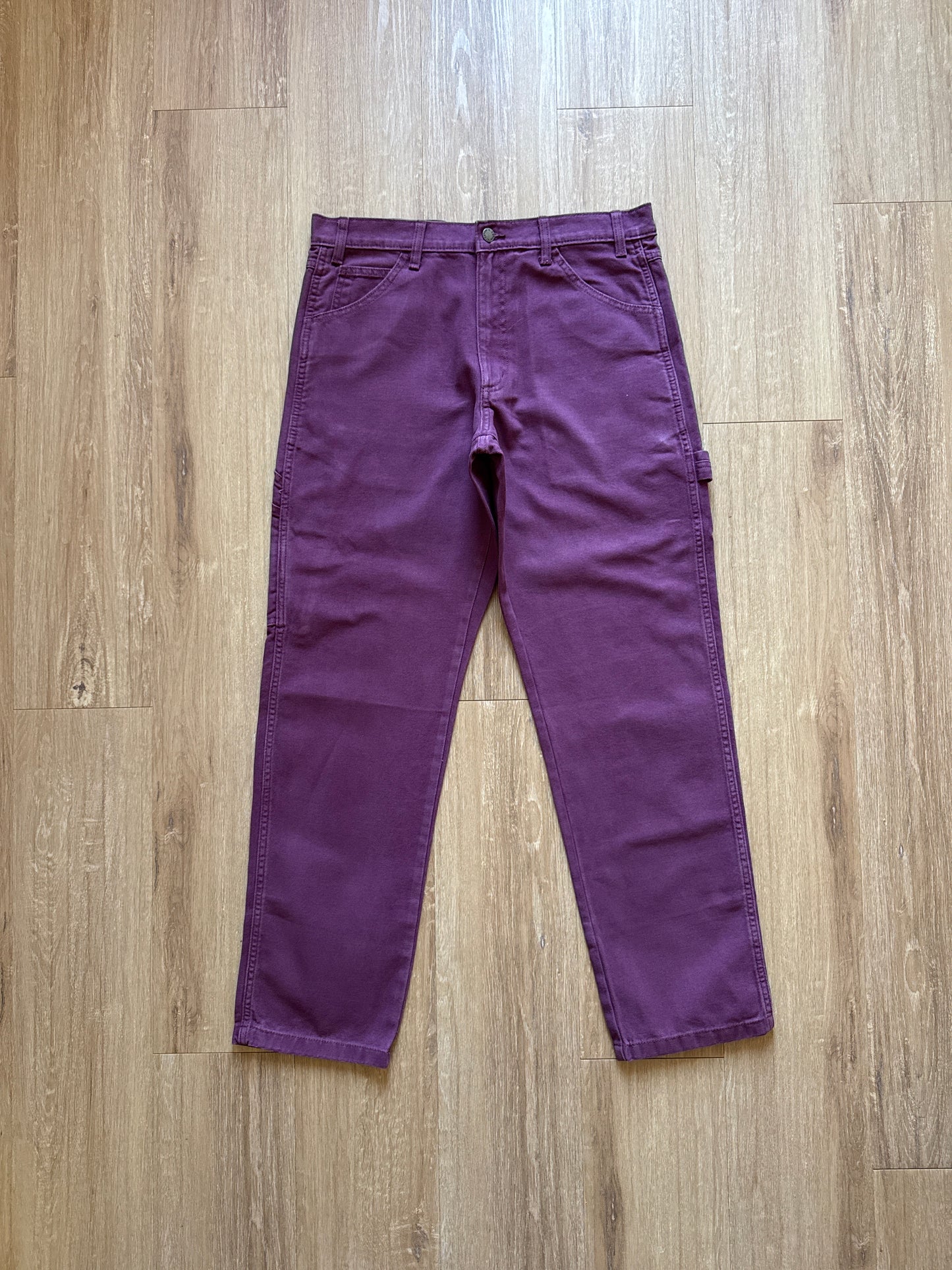 Dickies Burgundy Straight Leg Carpenter Pants