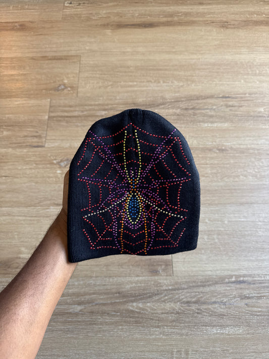 Vintage Spider Spy5der Spyder Bedazzled Skully Beanie Hat￼
