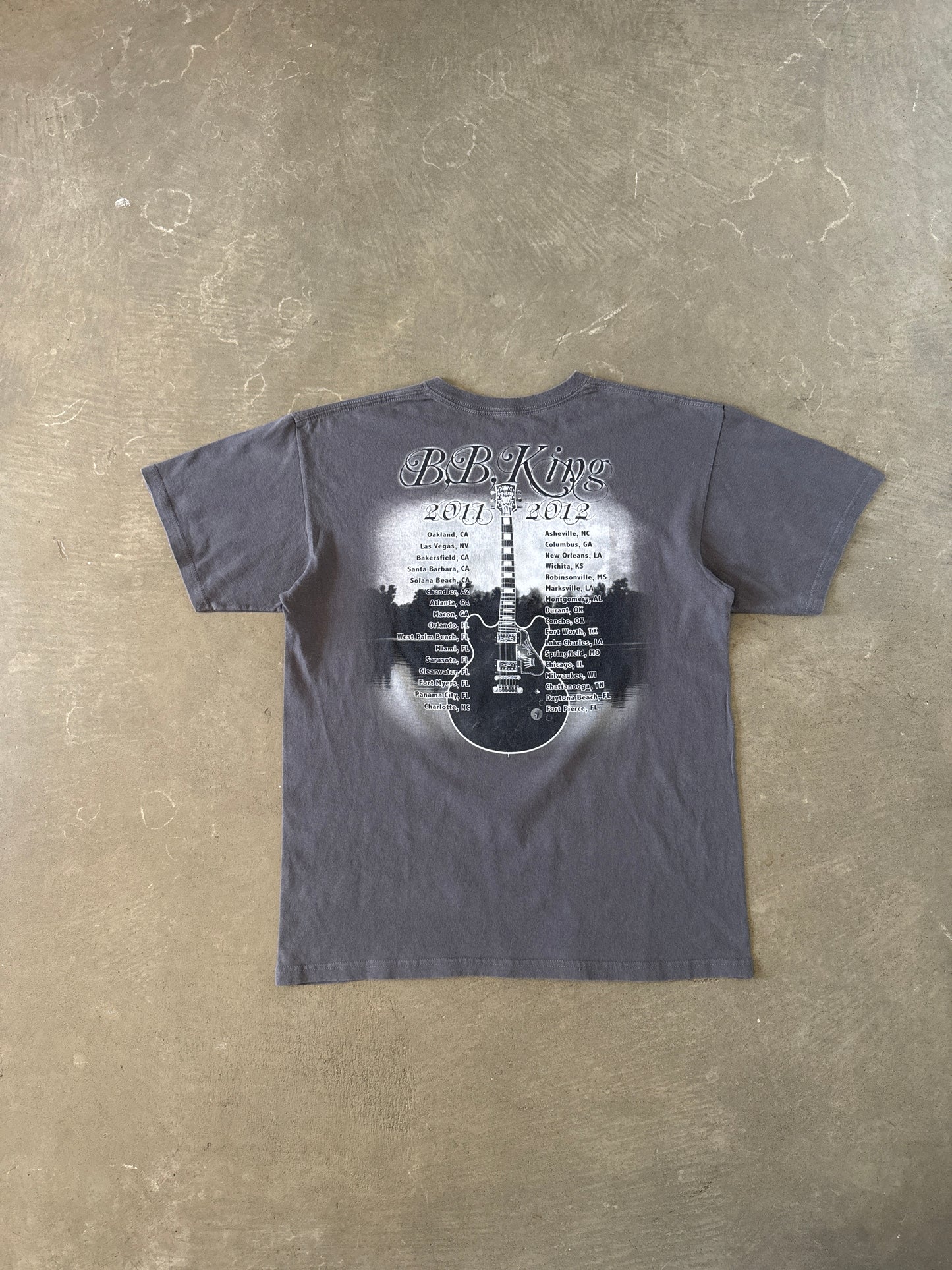 2012 B.B. King King Of Blues Tour Concert Tee