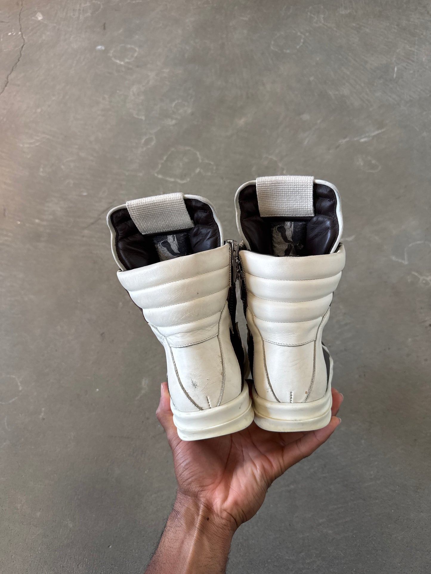 Rick Owen’s Women’s Geobasket Brown Milk